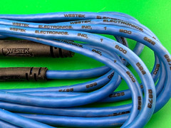 WESTEK ELECTRONICS – BANTAM TO 310 8′ ~ 3-Conductor ~ BLUE or RED ~ Used