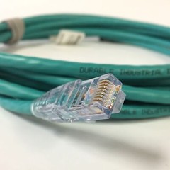 Mencom MDE45P-8MP-RJ45-5M Ethernet Network Cordset, M12 Male Straight RJ45, 5M