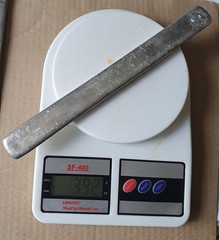 Indium alloy 52IN 48SN Solder Bar Lead Free weight from 123 grams to 392 grams.