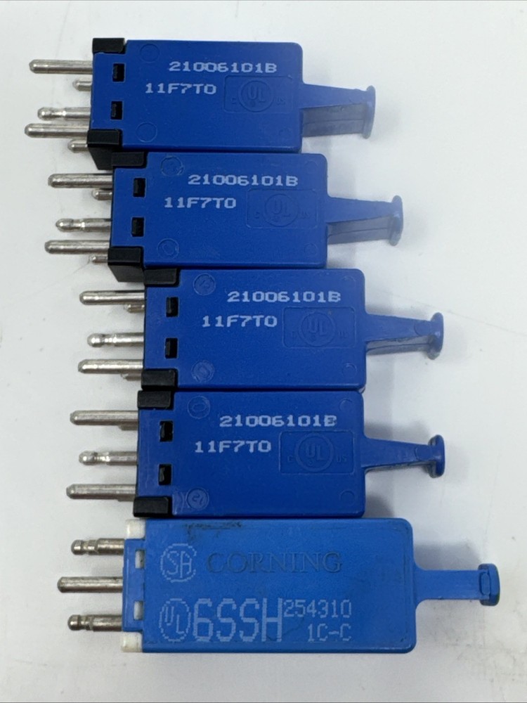 Corning Cable Protector Modules Solid State – Lot Of 5 – Blue 5 Pin