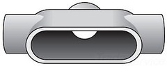 O-Z/Gedney OZGTB67, RIGID CONDUIT BODY, 2 IN FORM7 TB COND BODY