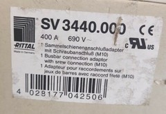 *NEW+WARRANTY*Rittal Busbar Connection SV 3440.000 Adaptor 400A 690V *GENUINE*