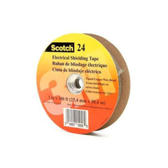 3M 24-1X100FT, Electrical Tape, 24 Shielding Tape 25.4Mm X 30.5M, 1 PC