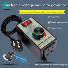 4000W Electronic Voltage Regulator Stepless AC Motor Speed Controller 110V/220V