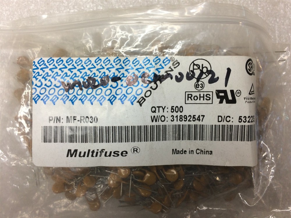 MF-R030-2 BOURNS PTC RESET FUSE 60V 300MA RADIAL 25 PIECES