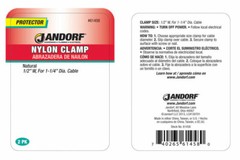 Jandorf Protector NYLON CLAMP 2pk For 1.25″ Dia Cable Wide Secure Insulate 61458