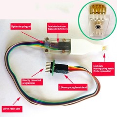 SOP8 150mil Connectors Test Clip Cable 4.4mm Space for EEPROM Flash Programming