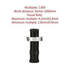 55MP 4K HDMI Industrial Laboratory Video Digital Microscope Camera 130X Zoom