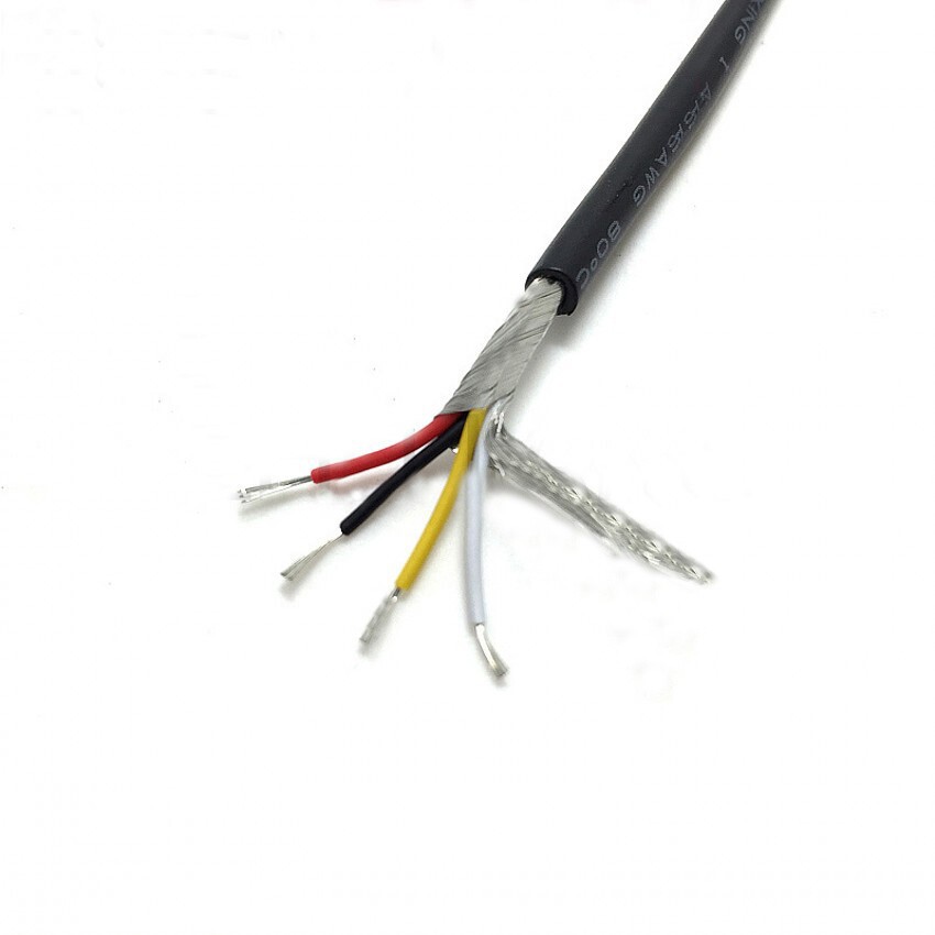 2/3/4/5 Cores UL 2547- 28/26/24/22AWG Shielded Cable Audio Headphone Signal Wire
