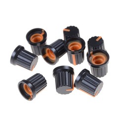 10x Potentiometer Switch Knob Cap Hole Dia 6mm Volume Control Rotary Knob Cap.N8