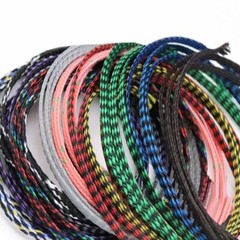 4mm 8mm 12mm PET&PP Cotton Yarn Mixed Braided Cable Sleeving/Harness/Sheathing