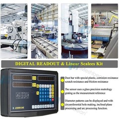 Digital Readout 12″ & 30″ Linear Scale w/ DRO 2 Axis Kit for Bridgeport Mill