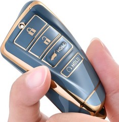 Soft TPU Key Fob Case Protector for 2018-2023 Acura MDX RDX RLX ILX TLX in Gold