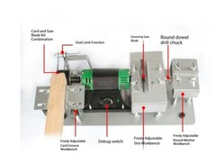 Multi-function Table Saw, Riveting Machine, Cutting Machine and Slotting Machine