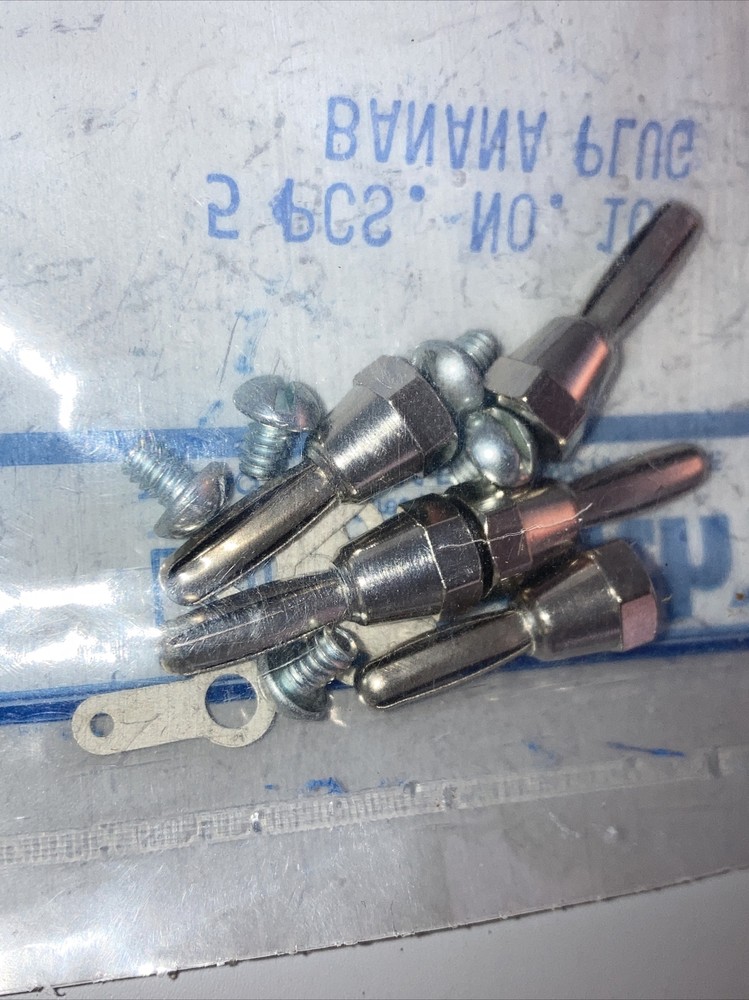 HH Smith #100 Uninsulated Banana Plug Package of 5 pcs.