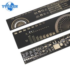 3-Type PCB Ruler Set 15/20/25cm SMD Component Multi-functional Measuring Tool
