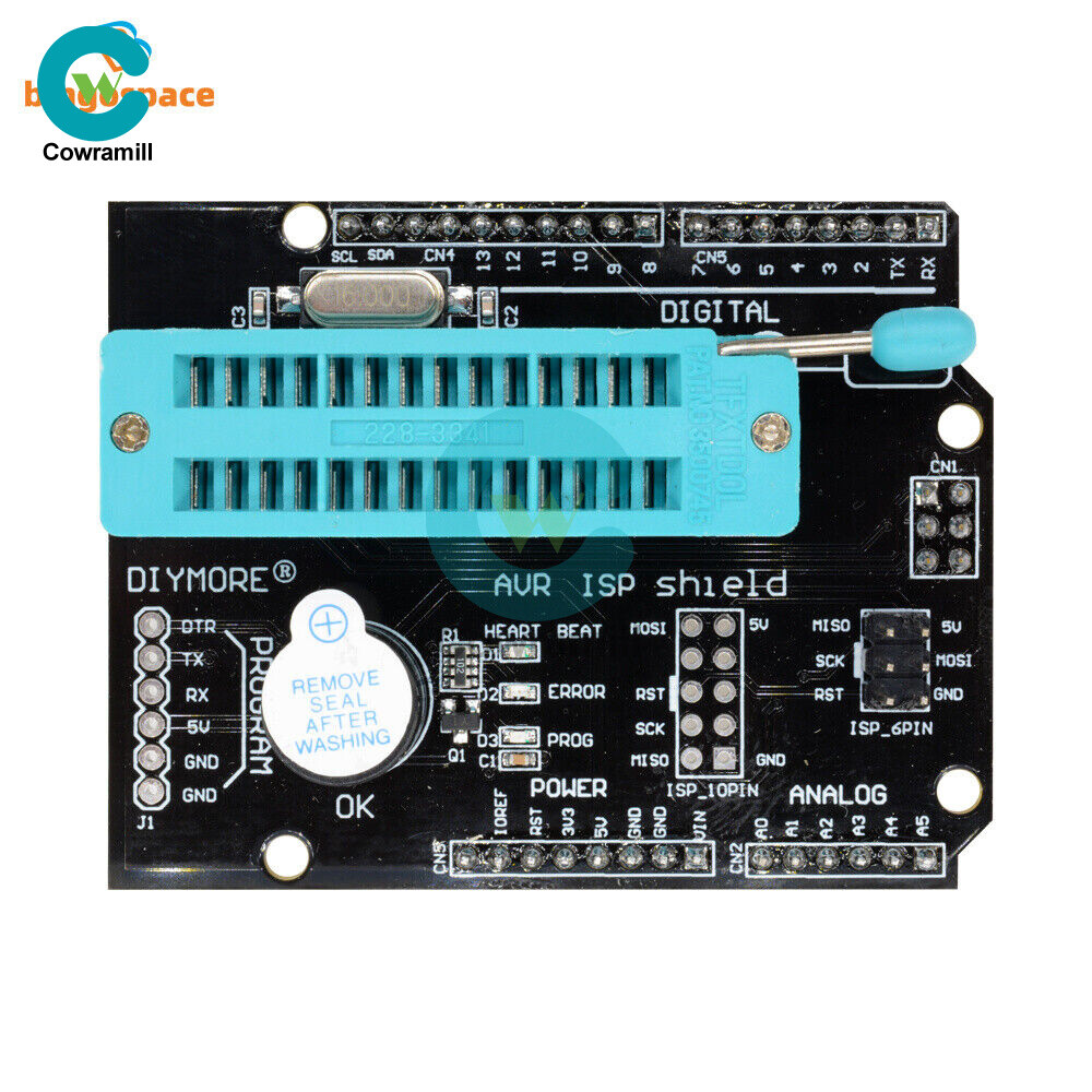AVR ISP Shield Burning Burn Bootloader Programmer for Arduino UNO R3 US