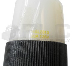 NEW HUBBELL HBL5266C STRAIGHT BLADE PLUG W/ HBL2313 CONNECTOR 20A 125V