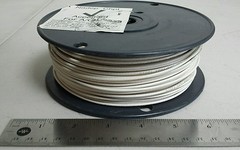 ( 506 FT ) M27500-20SP1G23 20Awg White Shielded Cable Wire 2/C 19S/32Awg 600V