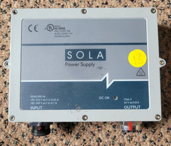 SOLA SCP 100S24X-CP POWER SUPPLY 50/60/400HZ 353VDC 240VAC – VOLT METER TESTED.