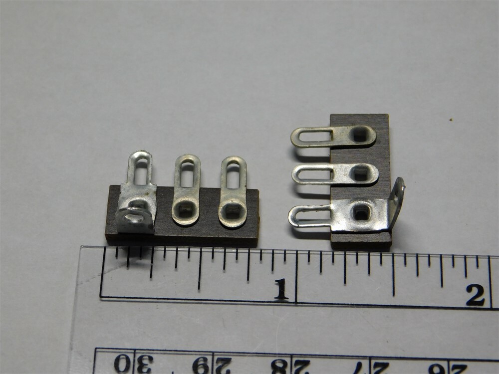 25 Vintage Phenolic Terminal Strips w/3 Solder Lugs End Lug Grounded