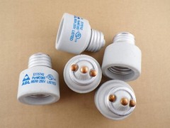 Lot of 5 ADL D365 Lamp Light Socket Extender Porcelain – Medium Base – UL Listed