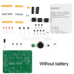 6 Digit AT89C2051 Electronic Clock Kit Digital LED Tube Clock Set DIY DC 5-12V