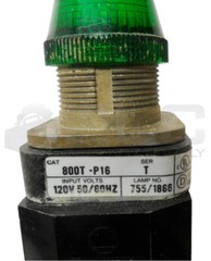 NEW ALLEN BRADLEY 800T-P16 /T PILOT LIGHT GREEN W/ 800T-N326 /A COIL *READ*