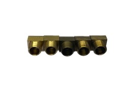 (5) NOS Parker 3/4” MNPT x 3/4” FNPT 45° Brass Street Elbow 2214P-12-12