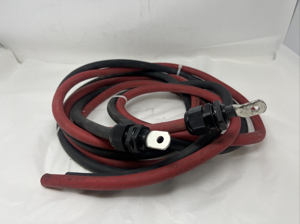 2/0 Gauge Pure Copper Ultra Flexible Welding & Battery Cable Black & Red w Lug