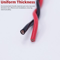 10METERS PTFE Wire AFS200 2pins 26/24/22AWG FEP Twisted Pair Tinned Copper