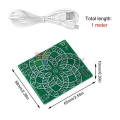 43 LED Flow Light Kit Electronic Windmill DIY Electronic Kit Soldering Practice