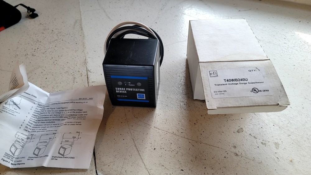 EFI Electronics Transient Voltage Surge Suppressor T40WB240U