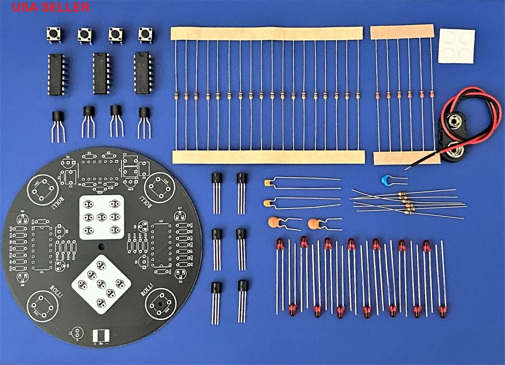 THT Soldering Practice Circuit Board Kit – Electronic Dice