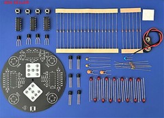 THT Soldering Practice Circuit Board Kit – Electronic Dice