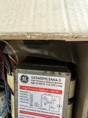 GE 63066 GES400ML5AA4-5 Kit 400W For 400watt High Pressure Sodium S51 lamp