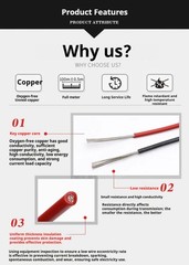 PTFE Cable Wire 10 11 12 14 16 18 20 22 24-30AWG Flexible Tinned Copper UL1332