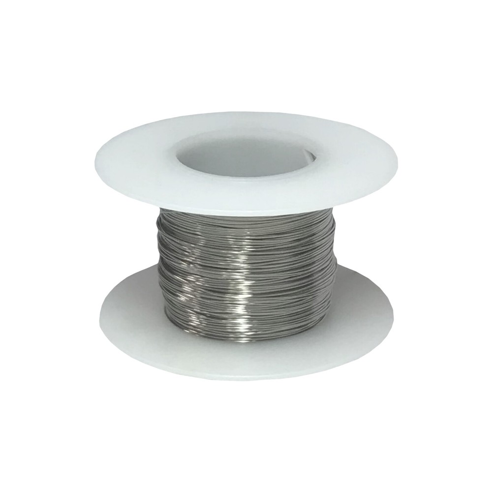 22 AWG Gauge Stainless Steel 316L Wire 25′ Length 0.0253″ Diameter