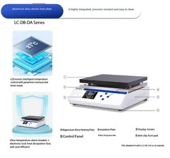 DigitalDisplay Corrosion-Resistant Stainless Steel Preheating Platform LC-DB-2AB