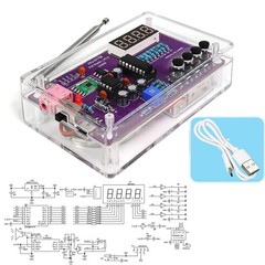 DIY FM Radio Kit Set Electronic TDA2822 Power Amplifier 87-108MHz With Shell