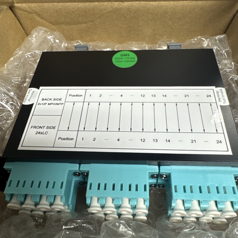 CL-FC-MTP2/24LC-SM (24 fiber) LC Connectors Cassette, 0S2 SM