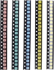 SMD LED Diodes Kit 3528 1210 200pcs Assorted Colors Green Red White Blue Yellow