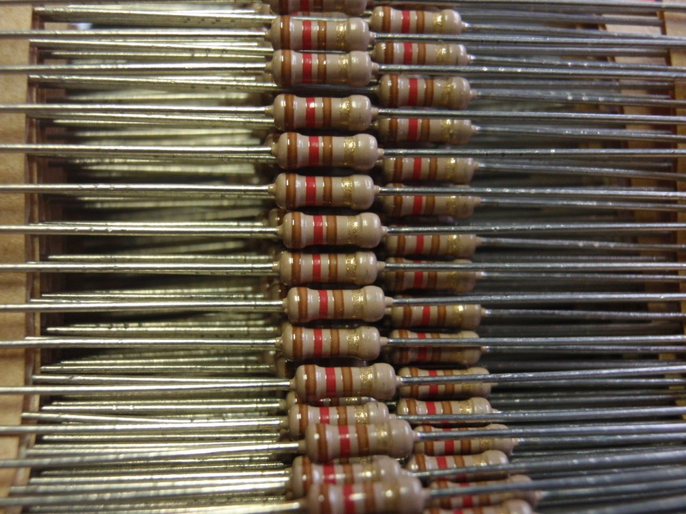 Rare! Resistor 120 Ohm 1/4W Coal Layer! NOS D2x6mm 50x 24894