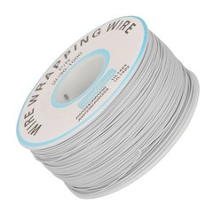 1 Roll 30AWG Single Strand Copper Wire Wrapping Cable 0.25mm White