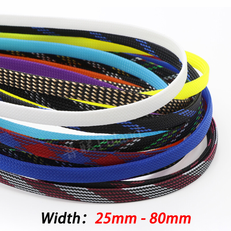 18 Colors Braided Electrics Cable Wire Sleeve PET Expandable Wire Sheath Harness