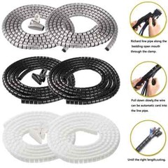 Flexible Spirall Cable Cord Power Wire Storage Management Organizer Wrap Clip
