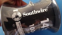 Southwire 14 Solid Copper THHN Building Wire – Black, 100 Feet