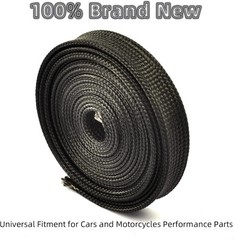 High-Temp Fiberglass Heat Sleeve for Spark Plug Wires – 5FT x 1/4″ Protection