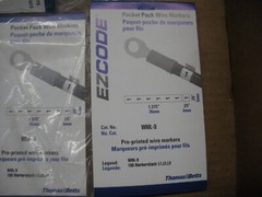 T&B EZCODE wire markers L1 L2 L3 150ea/bk lot of 4 books 4 lots are available