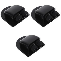 3 PCS Solar Panel Cable Entry Gland Heatproof Waterproof Dual Hole